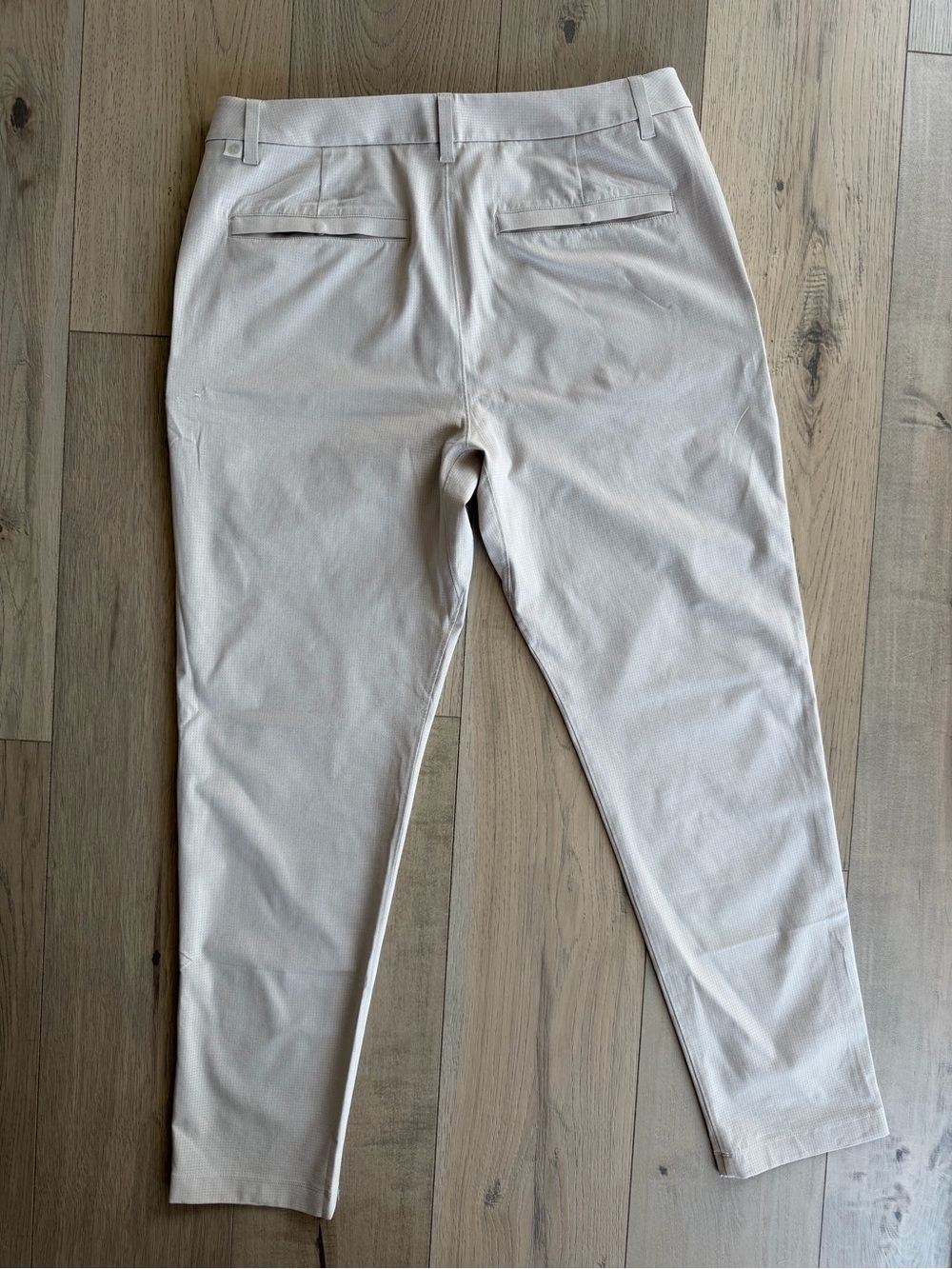lululemon athletica Men's Five Pocket Slim Stretch Chinos Light Tan Size 34 - Picture 5 of 6